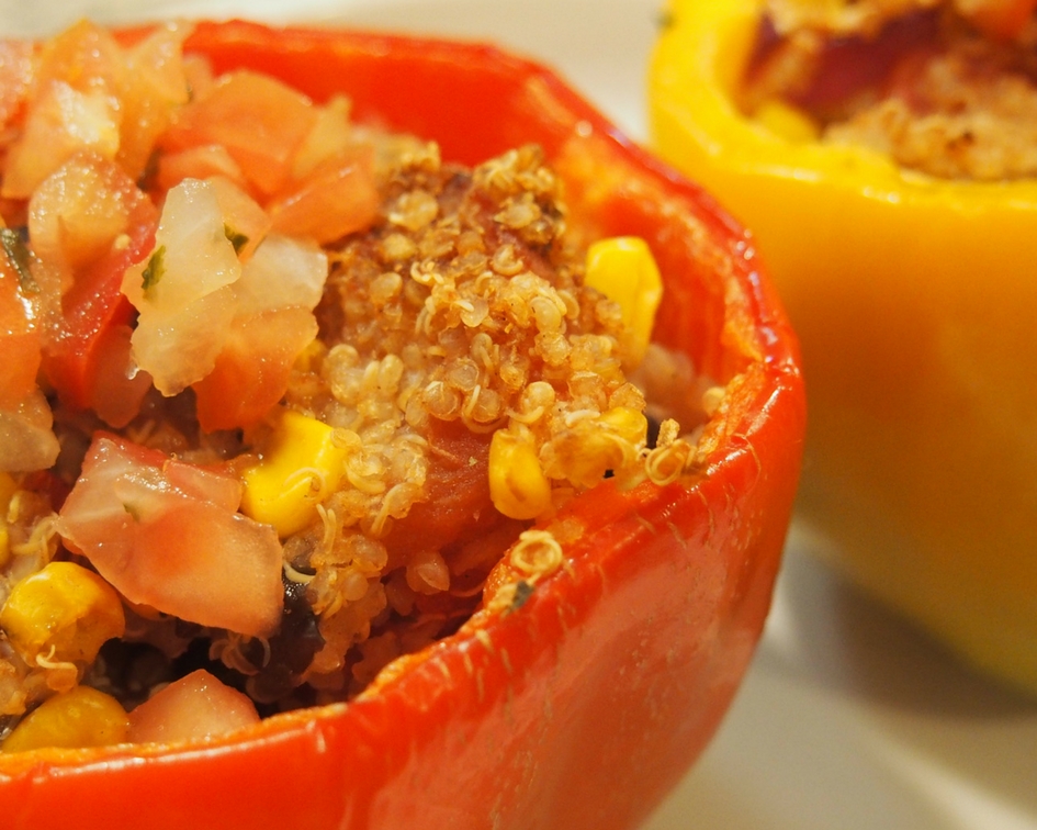 Mexican Quinoa Stuffed Peppers