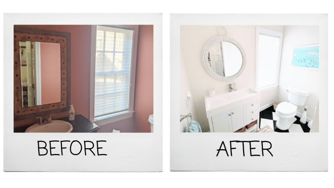Bathroom Before and After Image