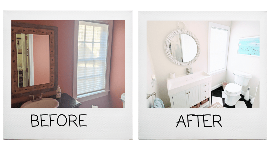 Bathroom Before and After Image